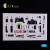 Kelik K72205 OH-1 NINJA - interior 3D decals for Aoshima kit (1/72)